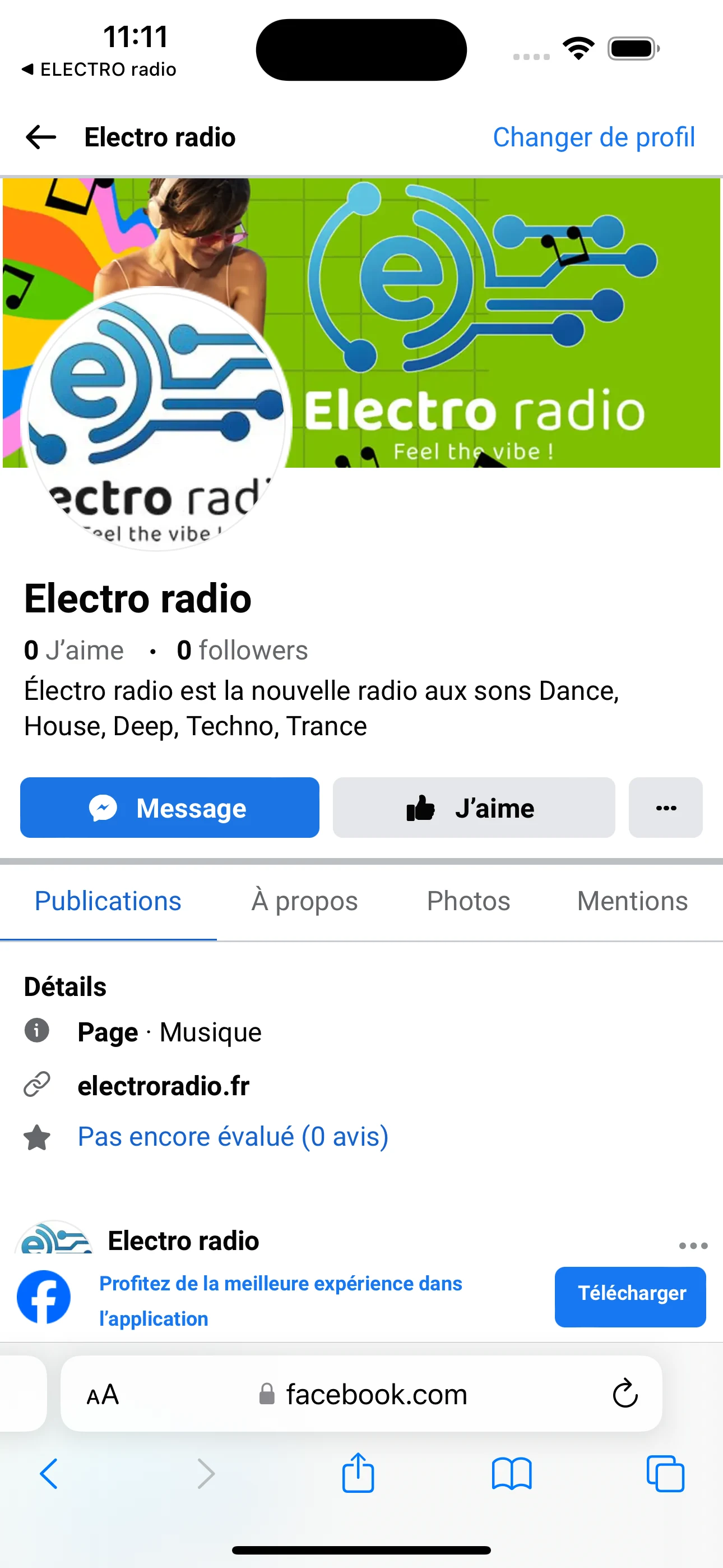 ELECTRO radio screenshot